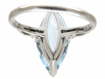 Marquise Aquamarine & Diamond Ring by Boodles