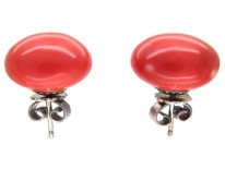Coral Bouton Earrings