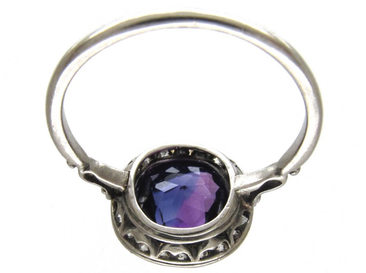 Edwardian Amethyst & Diamond Ring