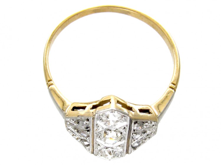 Art Deco Diamond Diamond Shaped Ring