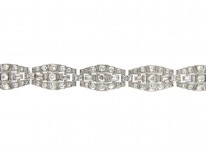 Art Deco Diamond & Platinum Bracelet by Mcteigue & Co
