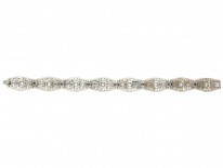 Art Deco Diamond & Platinum Bracelet by Mcteigue & Co