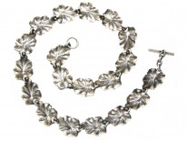 Danish Silver Leaf Necklace By From
