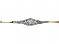 Diamond & Sapphire Art Deco Bracelet