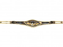 Diamond & Sapphire Art Deco Bracelet