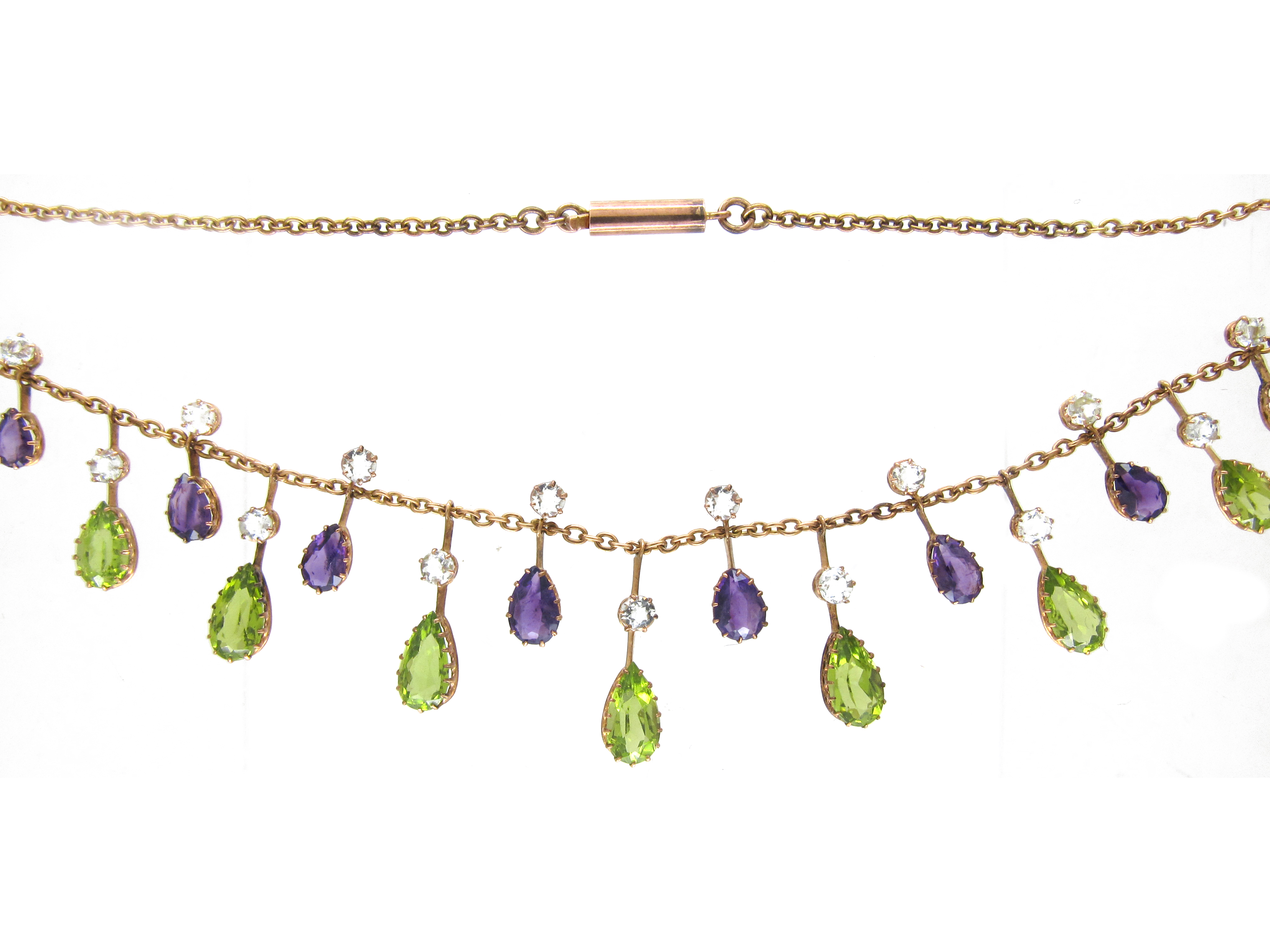 9ct Gold Suffragette Necklace (B/OJ) | The Antique Jewellery Company