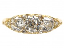 Victorian 3 Stone Diamond Ring