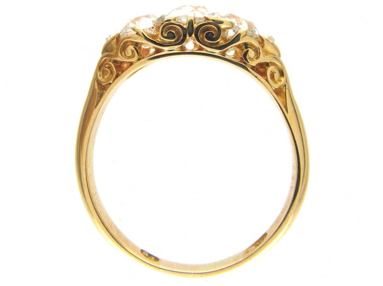 Victorian 3 Stone Diamond Ring