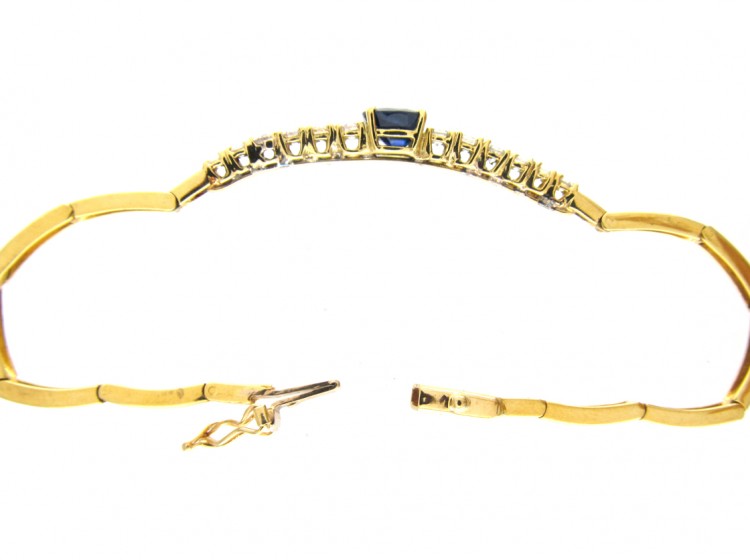 Sapphire & Diamond 18ct Gold Bracelet