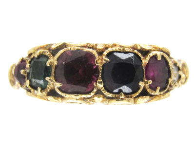 15ct Gold Regency Multi Stone Ring spelling Regard