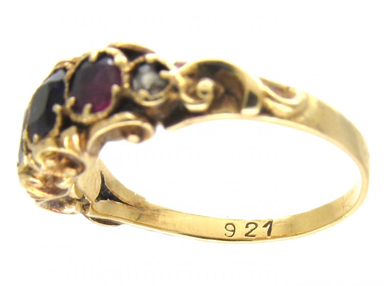 15ct Gold Regency Multi Stone Ring spelling Regard
