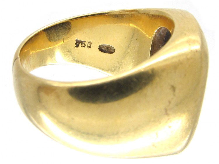 18ct Gold & Sardonyx Intaglio Signet Ring (802F) | The Antique ...