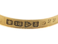 Edwardian 18ct Gold Ruby & Diamond Five Stone Ring