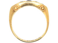 Edwardian 18ct Gold Ruby & Diamond Five Stone Ring