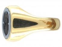 Sardonyx Griffin Intaglio Gold Signet Ring