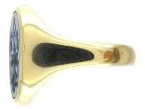14ct Gold Sardonyx Intaglio Signet Ring