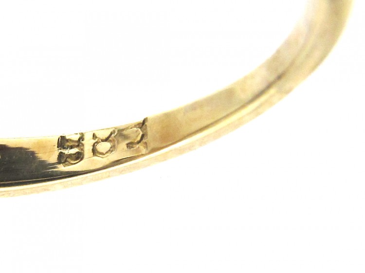 Art Nouveau Diamond Zig Zag Ring