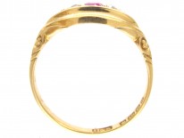 Victorian 18ct Gold Ruby & Diamond Ring