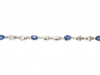 18ct White Gold, Sapphire & Diamond Bracelet