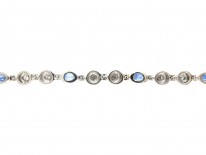 18ct White Gold, Sapphire & Diamond Bracelet