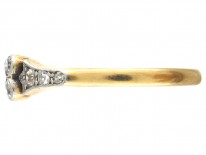 Art Deco 18ct Gold & Platinum & Diamond Set Ring