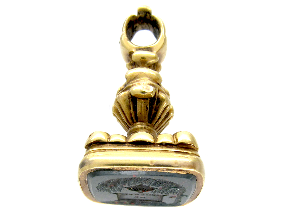 Georgian 18ct Gold Weeping Willow Tree & Urn Seal (887F) | The Antique ...