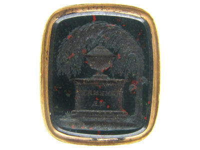 Georgian 18ct Gold Weeping Willow Tree & Urn Seal