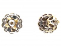 Art Deco Diamond Cluster Earrings