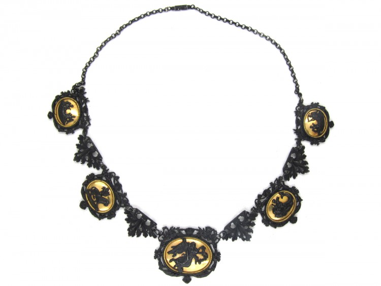 Berlin Iron Neo-Classical Necklace