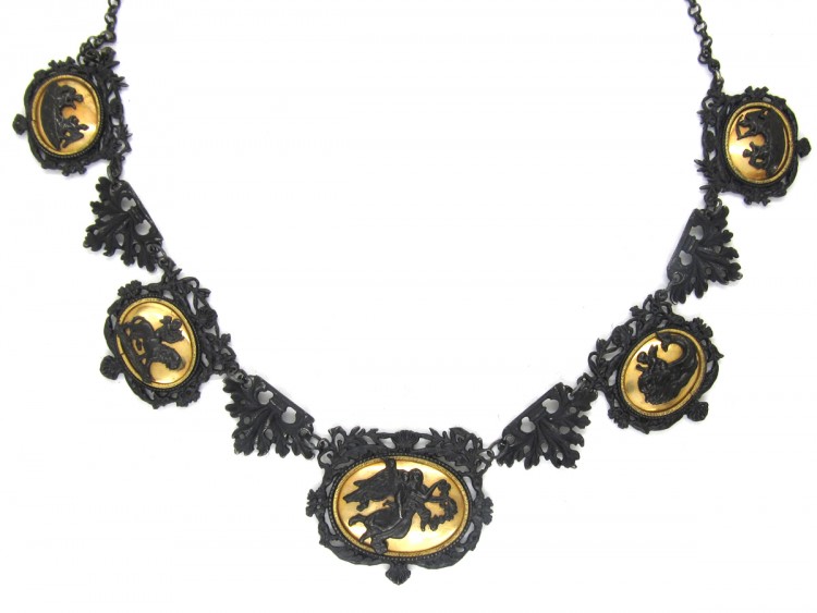 Berlin Iron Neo-Classical Necklace