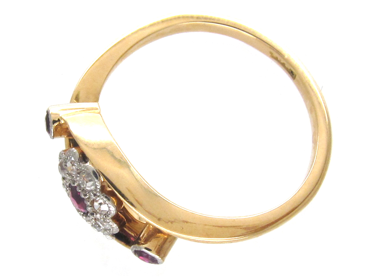 Edwardian Ruby & Diamond Open Cluster Ring (930F) | The Antique ...