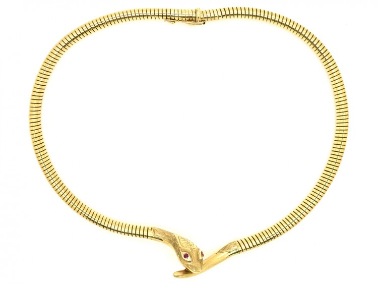 9ct Gold Snake Collar