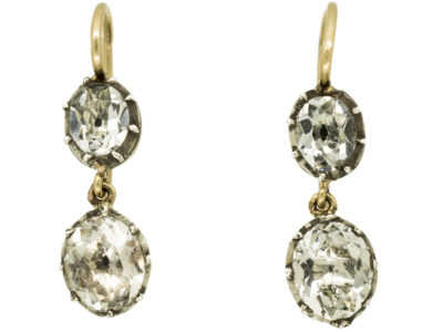 Georgian Paste Double Drop Earrings