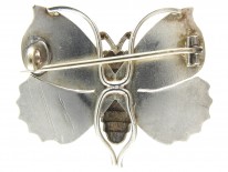 Victorian Silver Butterfly Brooch