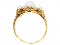 Victorian Moonstone & Diamond Ring
