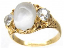 Victorian Moonstone & Diamond Ring