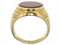 14ct Gold Carnelian Signet Ring