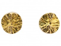 14ct Gold Round Earrings by Björn Weckström for Lapponia