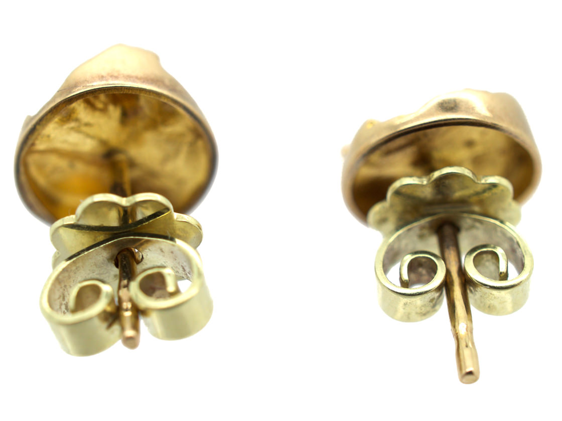 14ct Gold Round Earrings by Björn Weckström for Lapponia (89G) | The ...