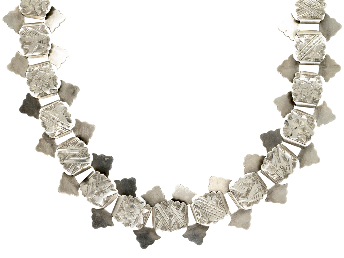 Victorian Silver Collar (590F) | The Antique Jewellery Company