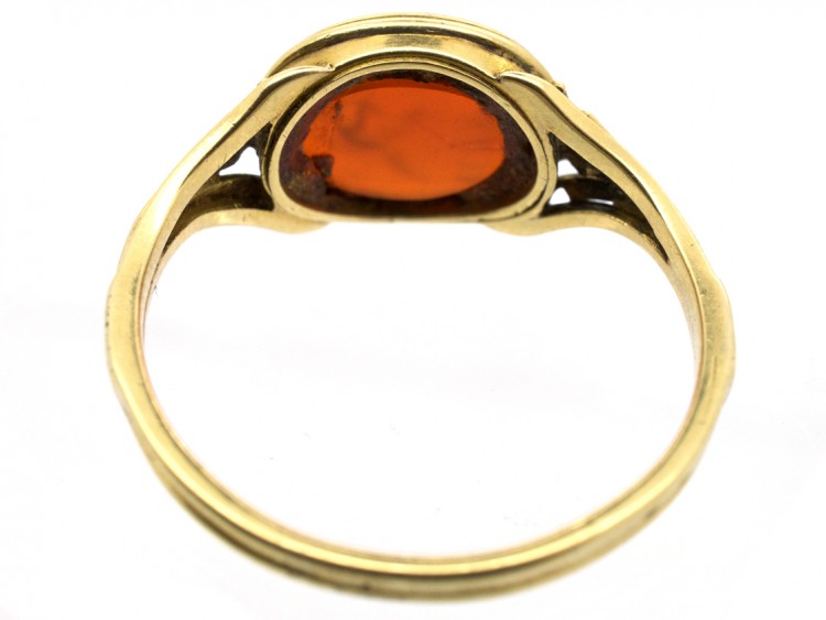 18ct Gold Roman Intaglio Signet Ring