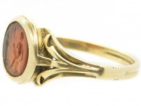 18ct Gold Roman Intaglio Signet Ring