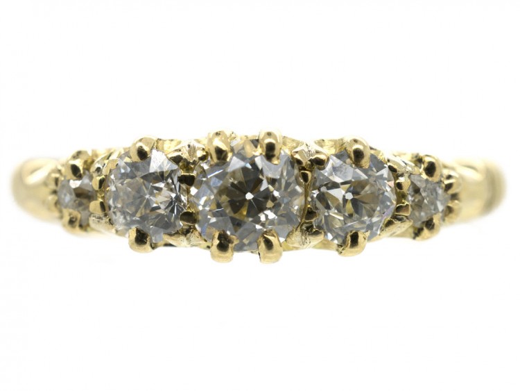 18ct Gold Victorian Five Stone Diamond Ring