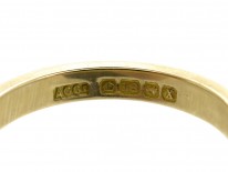18ct Gold Decorated Wedding Band