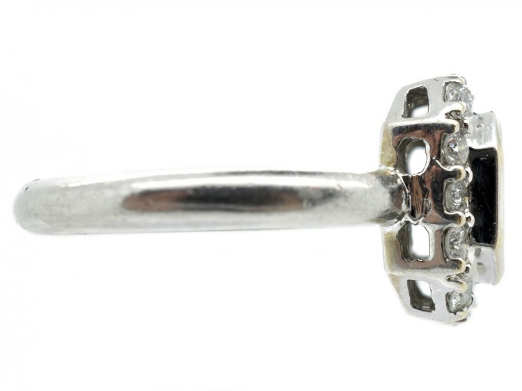 Platinum & Diamond Rectangular Ring