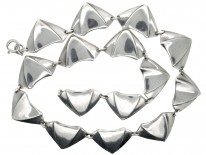 Silver Parachute Design Retro Necklace