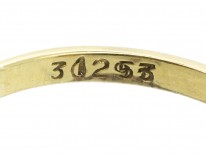 Edwardian 18ct Gold Three Stone Sapphire & Diamond Ring