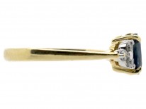 18ct Gold Ceylon Sapphire & Diamond Ring