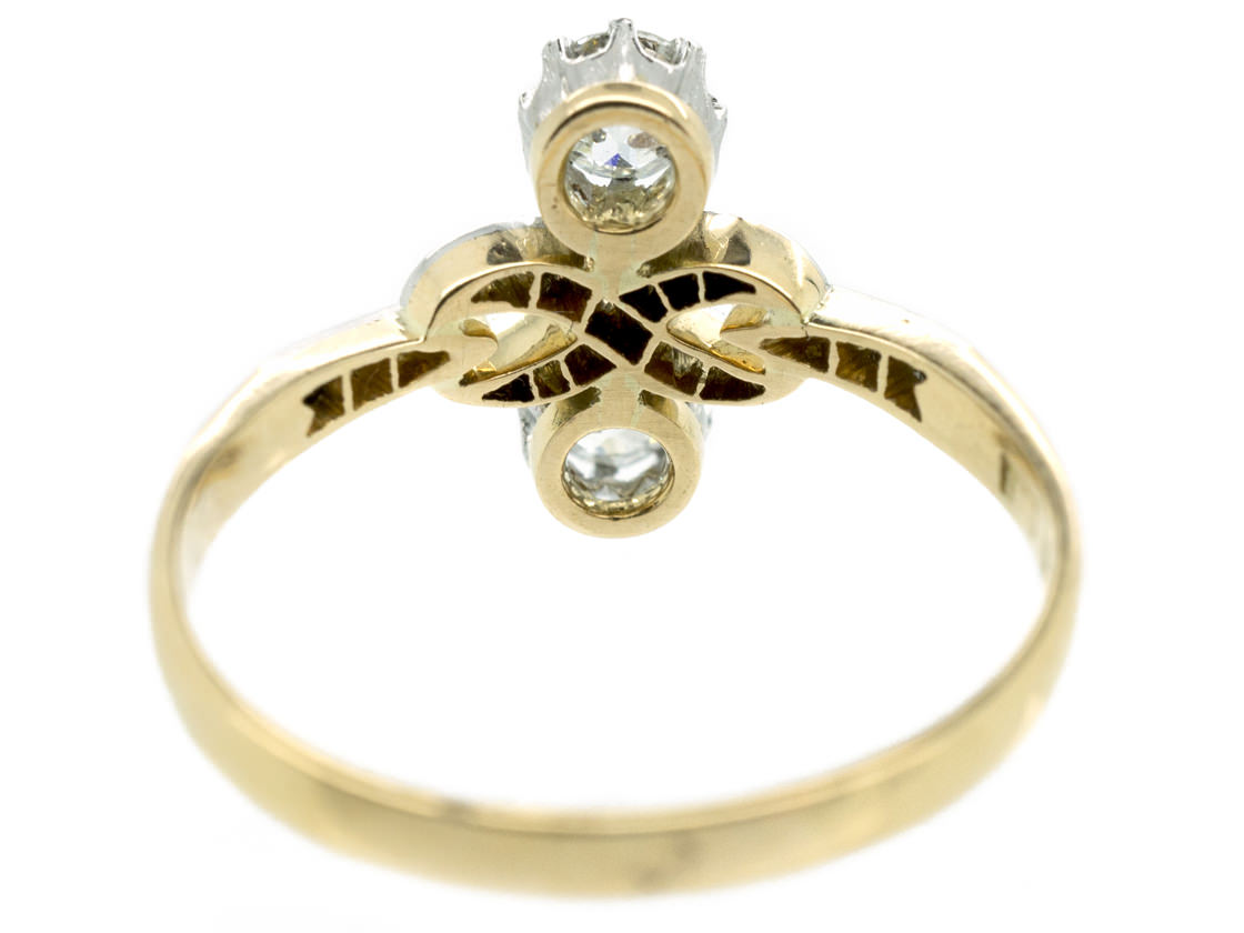 Edwardian Two Stone Diamond Figure of Eight Ring (986B/OJ) | The ...