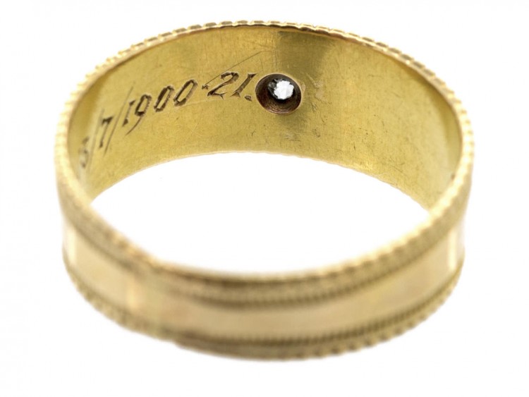 Victorian Three Colour 18ct Gold & Diamond Flower Ring